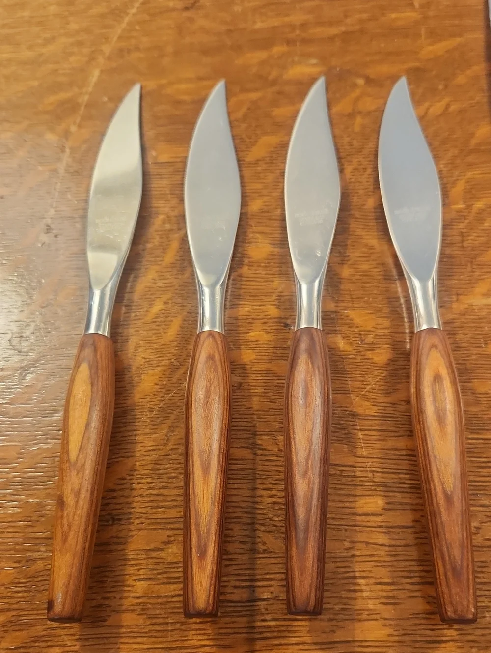 Vintage MCM Mode Danish Sheffield England Steak Knife & Carving Set Stainless